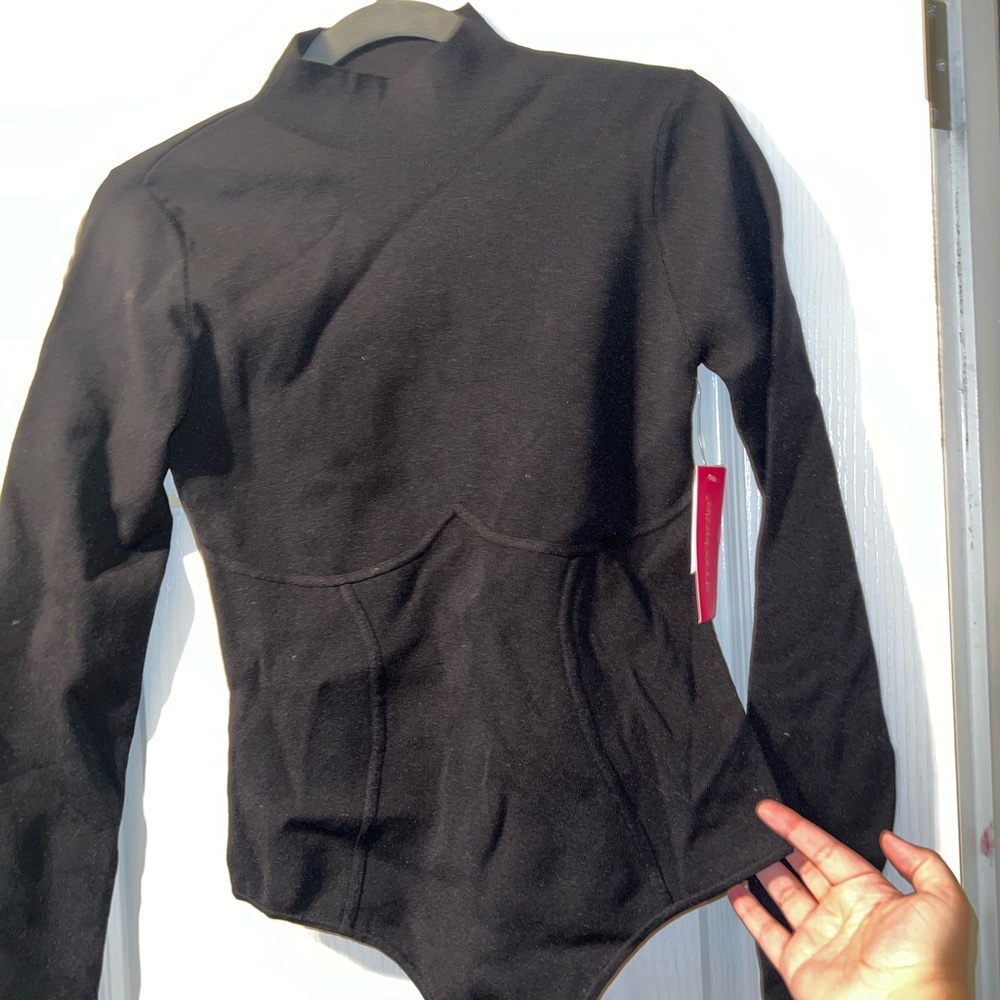 Shoe Dazzle Charcoal Gray Top
